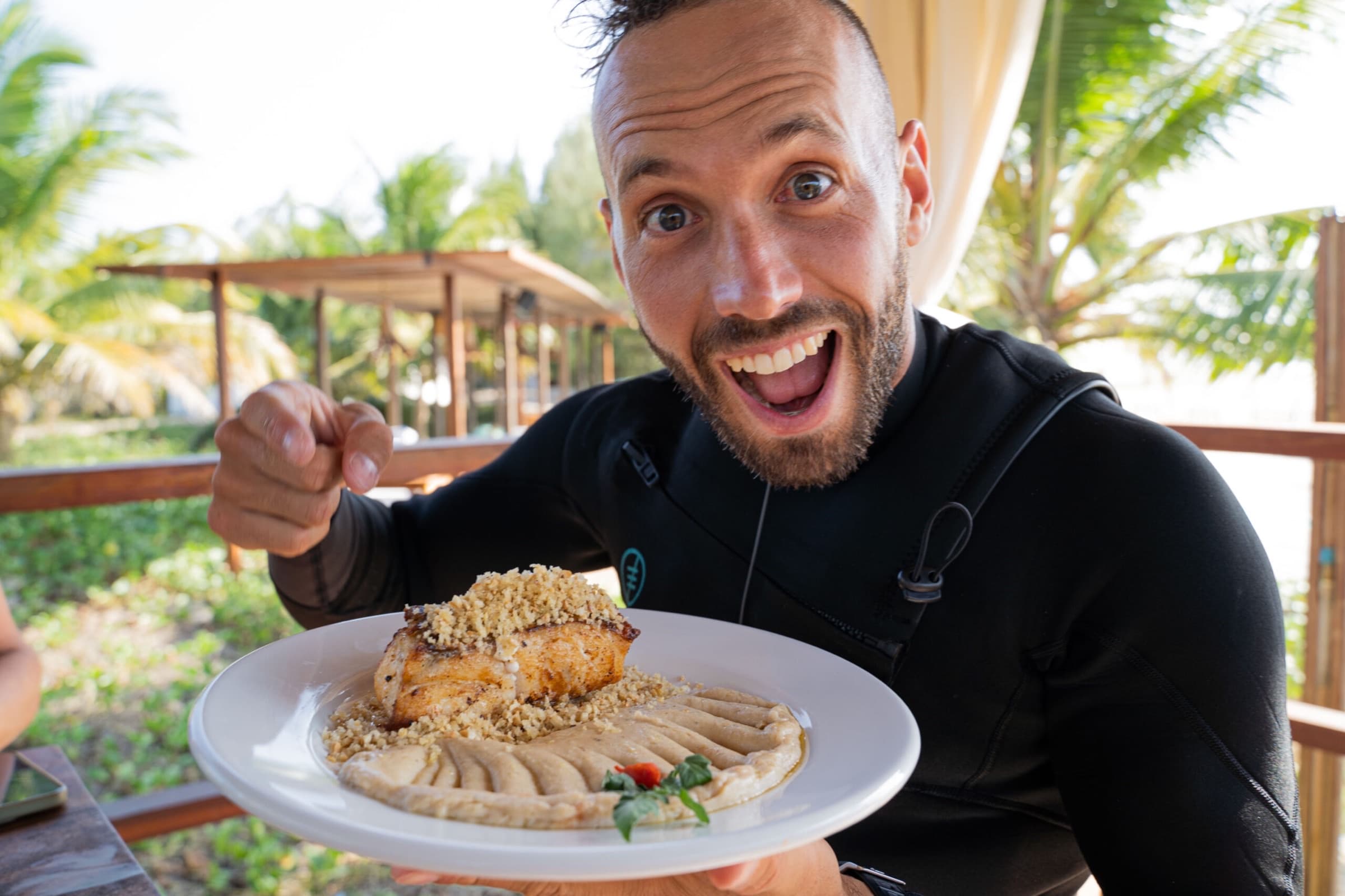 Delicious food at the kite clinic