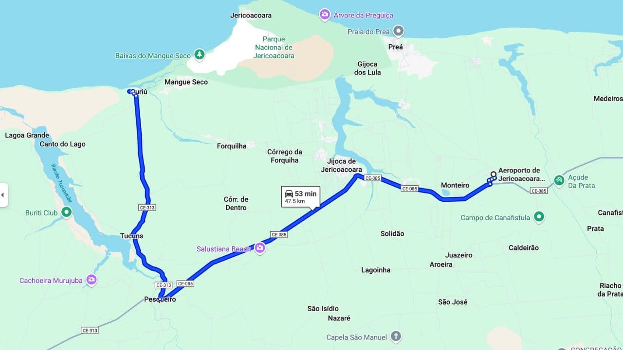 Drive to Quatro Coqueiros