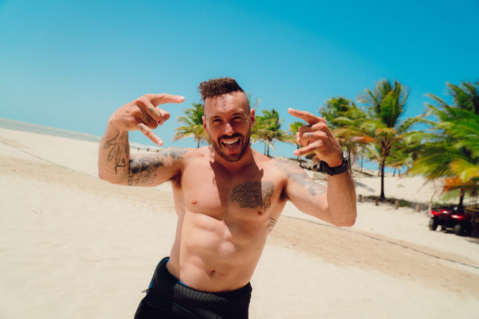 Mike on the beach in Brazil